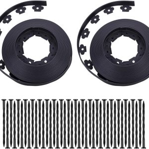 YANEYRIE Garden Edging Kit Durable Flexible DIY Landscape-0