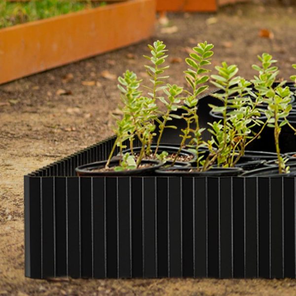 SnugNiture Metal Garden Edging Durable Corrugated Landscape-5