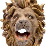 Lion Head Fountain Spout IMIKEYA Resin Outdoor Wall Decor-0