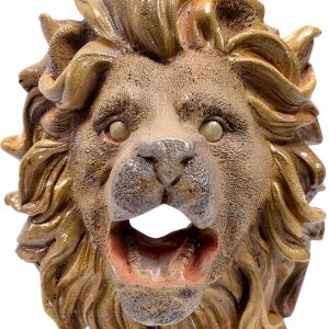 Lion Head Fountain Spout IMIKEYA Resin Outdoor Wall Decor-0
