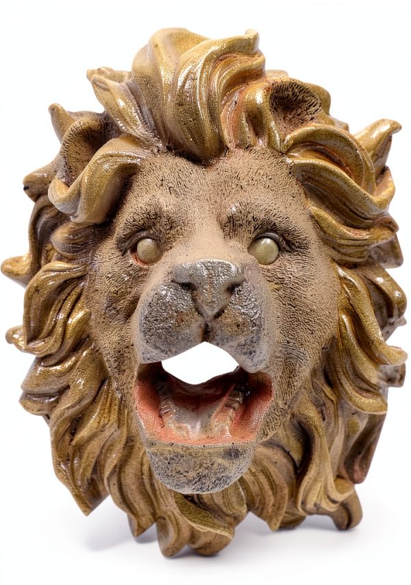 Lion Head Fountain Spout IMIKEYA Resin Outdoor Wall Decor-0