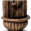 Solar Wall Fountain Sunnydaze Decor Resin Weather Resistant-7