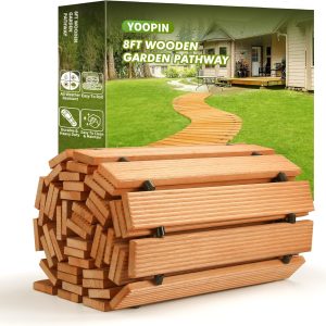 Pavo Wooden Garden Pathway Natural Sycamore Roll Up Design-0