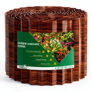 SnugNiture Metal Garden Edging Durable Corrugated Design-0