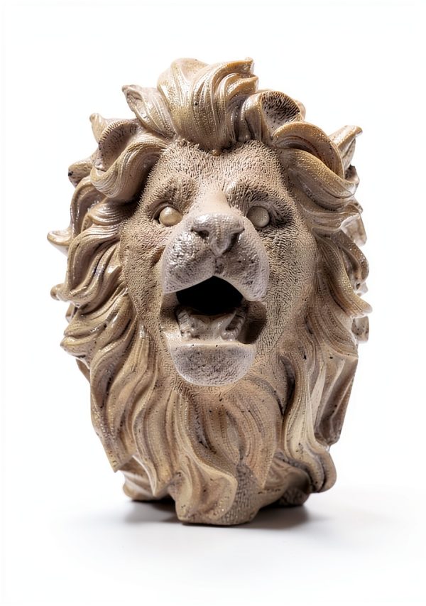 Lion Head Fountain Spout IMIKEYA Resin Outdoor Wall Decor-3