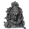 Solar Wall Fountain Gray Resin Sunnydaze Decor Outdoor-4