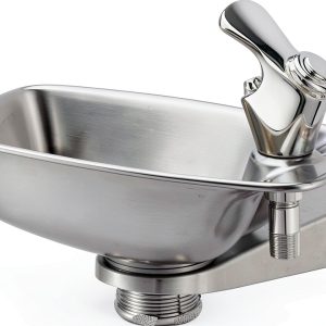 Elkay Steel Wall Fountain Semi Circular-0