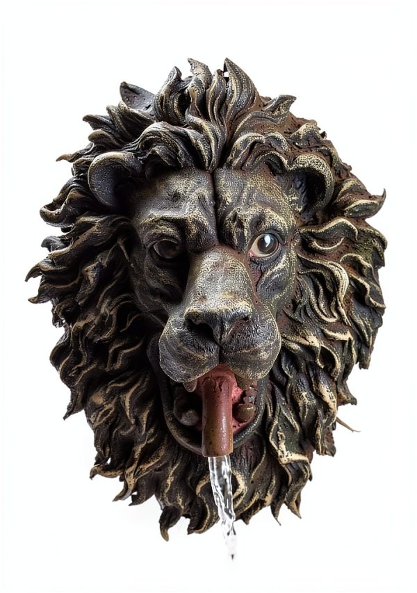 Lion Wall Fountain John Timberland Resin Design-4