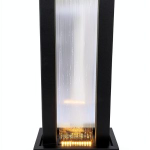 Wall Fountain Hi-Line Gift Gray Metal Adjustable-0