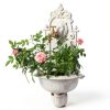 Sungmor Antique White Cast Iron Wall‑Mount Garden Sink-4