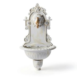 Sungmor Antique White Cast Iron Wall‑Mount Garden Sink-0