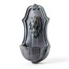 XBrand Solar Wall Fountain Gray Resin Lion Head 26in Model ALLHC73GR-9