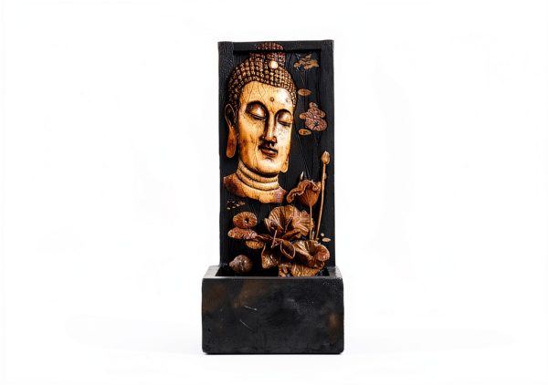 Buddha Face Fountain XBrand Wall Outdoor Bronze-8