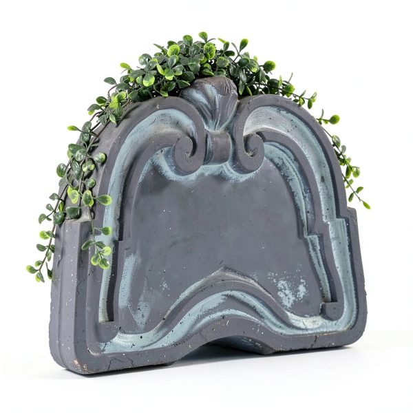 XBrand Solar Wall Fountain Gray Resin Lion Head 26in Model ALLHC73GR-4