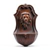 XBrand Solar Wall Fountain Gray Resin Lion Head 26in Model ALLHC73GR-7