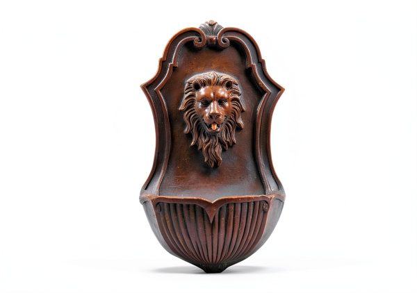 XBrand Solar Wall Fountain Gray Resin Lion Head 26in Model ALLHC73GR-7