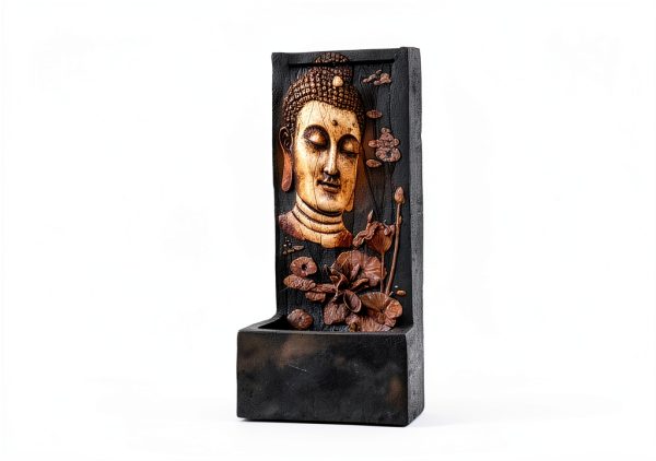 Buddha Face Fountain XBrand Wall Outdoor Bronze-7