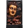 Buddha Face Fountain XBrand Wall Outdoor Bronze-2
