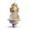 Sungmor Antique White Cast Iron Wall‑Mount Garden Sink-2