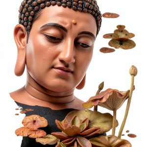 Buddha Face Fountain XBrand Wall Outdoor Bronze-0