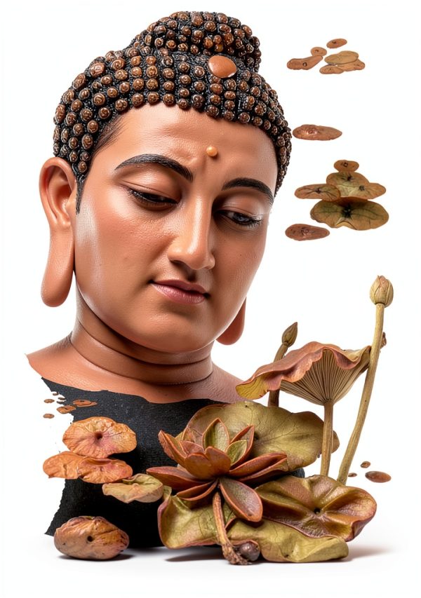 Buddha Face Fountain XBrand Wall Outdoor Bronze-0