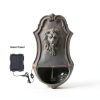 XBrand Solar Wall Fountain Gray Resin Lion Head 26in Model ALLHC73GR-11