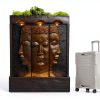 Gold-wall Fountain Buddha 45in Resin Wall Fountain Tankana TK4019-2