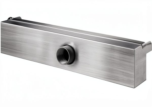 VEVOR Stainless Steel Wall Fountain with Remote LED 11.8x4.5x3.1-7