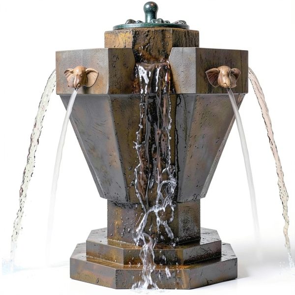 Elephant Head Fountain Nozzle Alipis Wall Spout Model BD212WGU32360RVX-1
