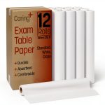 Exam Table Paper Caring Soft Crepe 21x125 Inch 12 Roll Case-0