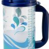 Hospital Cup Plum Hill 20oz Blue Bottle with Lid, Straw & Handle-6