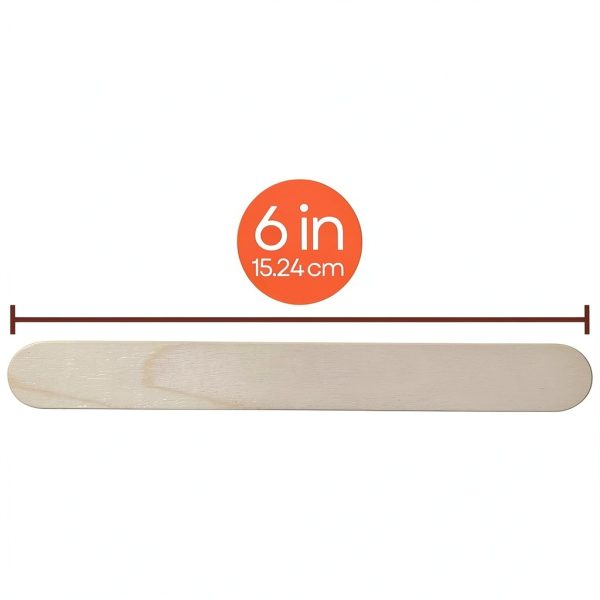 Caring Wood Tongue Depressors 6 Inch Standard 500 Count Non Sterile-2