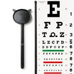 Snellen Eye Chart with Fixing Sticker 11x22 in Eye Charts for Eye ExamsIdeal for Doctor's OfficeSchool, Home with Eye occluder and Pointer 4 Fixation Patches-0