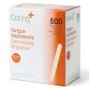 Caring Wood Tongue Depressors 6 Inch Standard 500 Count Non Sterile-1