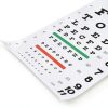 Snellen Eye Chart with Fixing Sticker 11x22 in Eye Charts for Eye ExamsIdeal for Doctor's OfficeSchool, Home with Eye occluder and Pointer 4 Fixation Patches-2