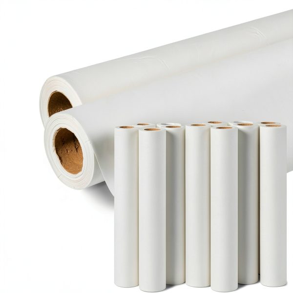 McKesson Medical Exam Table Paper [12 Rolls] - Bed Table Sheet Cover Ideal for Diaper Changing, Waxing, Nursing, Chiropractor, Tracing - Premium Crepe Paper Roll - White, 21 in x 125 ft-1