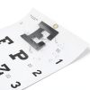 Snellen Eye Chart with Fixing Sticker 11x22 in Eye Charts for Eye ExamsIdeal for Doctor's OfficeSchool, Home with Eye occluder and Pointer 4 Fixation Patches-1