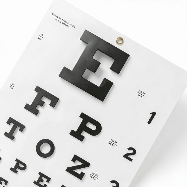 Snellen Eye Chart with Fixing Sticker 11x22 in Eye Charts for Eye ExamsIdeal for Doctor's OfficeSchool, Home with Eye occluder and Pointer 4 Fixation Patches-3
