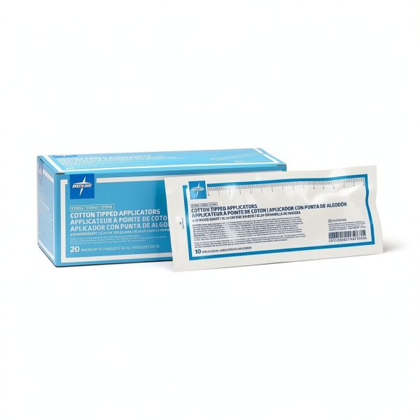 Medline Sterile Cotton-Tipped Wood Applicator 6in Pack of 200-2